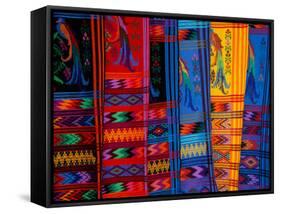 Bright Textile, Ixcel Textile Co-op, San Antonio Aguas Calientes, Guatemala-Cindy Miller Hopkins-Framed Stretched Canvas