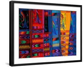 Bright Textile, Ixcel Textile Co-op, San Antonio Aguas Calientes, Guatemala-Cindy Miller Hopkins-Framed Photographic Print