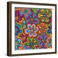 Bright Texture-Suriko-Framed Art Print