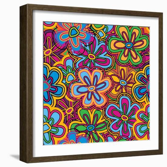 Bright Texture-Suriko-Framed Art Print