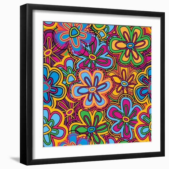 Bright Texture-Suriko-Framed Art Print