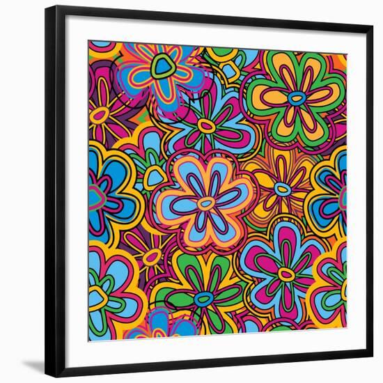 Bright Texture-Suriko-Framed Art Print