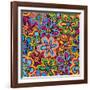 Bright Texture-Suriko-Framed Art Print