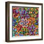 Bright Texture-Suriko-Framed Art Print