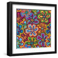 Bright Texture-Suriko-Framed Art Print