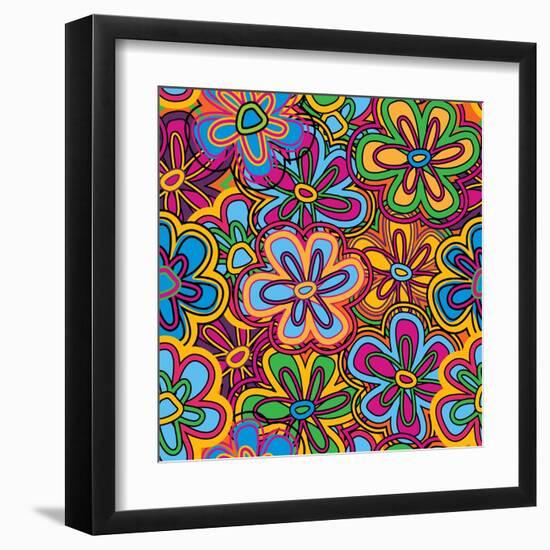 Bright Texture-Suriko-Framed Art Print