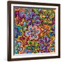 Bright Texture-Suriko-Framed Art Print