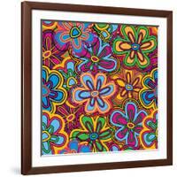 Bright Texture-Suriko-Framed Art Print