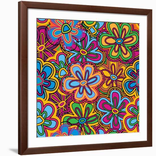 Bright Texture-Suriko-Framed Art Print