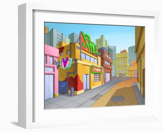 Bright Town-Kyo Nakayama-Framed Giclee Print