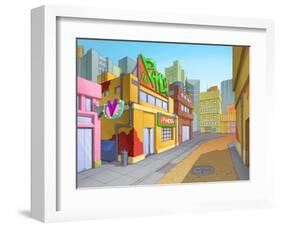 Bright Town-Kyo Nakayama-Framed Giclee Print