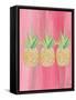 Bright Tri Origami II-Nola James-Framed Stretched Canvas