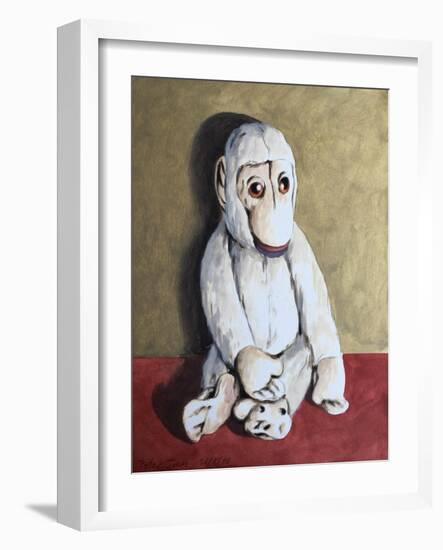 Bright White Monkey, 2006,-Peter Jones-Framed Giclee Print