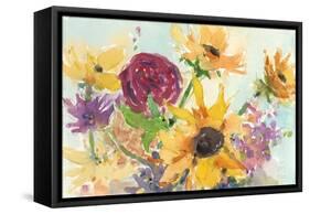 Bright Wild Flowers II-null-Framed Stretched Canvas