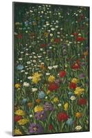 Bright Wildflower Field I-Megan Meagher-Mounted Premium Giclee Print
