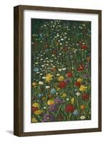 Bright Wildflower Field I-Megan Meagher-Framed Art Print