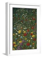 Bright Wildflower Field I-Megan Meagher-Framed Art Print