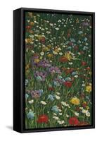 Bright Wildflower Field II-Megan Meagher-Framed Stretched Canvas