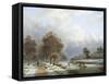 Bright Winter's Day-Gerardus Hendriks-Framed Stretched Canvas