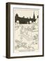 Brightening Up Trafalgar Square-William Heath Robinson-Framed Art Print