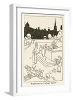 Brightening Up Trafalgar Square-William Heath Robinson-Framed Art Print