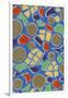 Brightly Colored Mosaic Pattern-Found Image Press-Framed Giclee Print