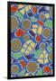 Brightly Colored Mosaic Pattern-Found Image Press-Framed Giclee Print