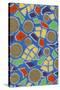 Brightly Colored Mosaic Pattern-Found Image Press-Stretched Canvas