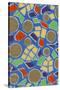 Brightly Colored Mosaic Pattern-Found Image Press-Stretched Canvas