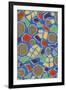 Brightly Colored Mosaic Pattern-Found Image Press-Framed Giclee Print