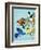 Brightly Coloured Birds-R. B. Davis-Framed Giclee Print