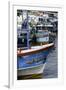 Brightly Coloured Fishing Boat at Negombo Lagoon, Negombo, Sri Lanka, Asia-John Woodworth-Framed Photographic Print