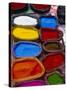 Brightly Coloured Powder for Offerings, Kathmandu, Kathmandu Valley, Nepal, Asia-Bruno Morandi-Stretched Canvas