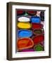 Brightly Coloured Powder for Offerings, Kathmandu, Kathmandu Valley, Nepal, Asia-Bruno Morandi-Framed Photographic Print