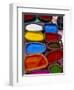 Brightly Coloured Powder for Offerings, Kathmandu, Kathmandu Valley, Nepal, Asia-Bruno Morandi-Framed Photographic Print