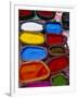 Brightly Coloured Powder for Offerings, Kathmandu, Kathmandu Valley, Nepal, Asia-Bruno Morandi-Framed Photographic Print