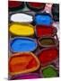 Brightly Coloured Powder for Offerings, Kathmandu, Kathmandu Valley, Nepal, Asia-Bruno Morandi-Mounted Photographic Print