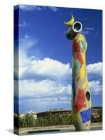 Brightly Coloured Sculpture by Joan Miro, in Barcelona, Cataluna, Spain-Lawrence Graham-Stretched Canvas