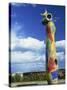 Brightly Coloured Sculpture by Joan Miro, in Barcelona, Cataluna, Spain-Lawrence Graham-Stretched Canvas