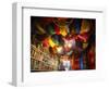 Brightly Dyed Wool Hanging from Roof of a Shop, Marrakech, Morrocco, North Africa, Africa-John Miller-Framed Photographic Print