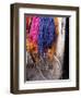 Brightly Dyed Wool Hanging Over Bicycle, Marrakech, Morrocco, North Africa, Africa-John Miller-Framed Photographic Print