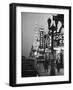 Brightly Lit Casinos Lining the Street-Peter Stackpole-Framed Photographic Print