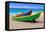 Brightly Painetd Boats, Puerto Rico-George Oze-Framed Stretched Canvas