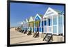 Brightly painted beach huts, Southwold Beach, North Parade, Southwold, Suffolk, England-Neale Clark-Framed Photographic Print