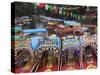 Brightly Painted Boats, Xochimilco, Trajinera, Floating Gardens, Canals, UNESCO World Heritage Site-Wendy Connett-Stretched Canvas