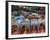 Brightly Painted Boats, Xochimilco, Trajinera, Floating Gardens, Canals, UNESCO World Heritage Site-Wendy Connett-Framed Photographic Print