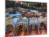 Brightly Painted Boats, Xochimilco, Trajinera, Floating Gardens, Canals, UNESCO World Heritage Site-Wendy Connett-Mounted Photographic Print