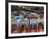 Brightly Painted Boats, Xochimilco, Trajinera, Floating Gardens, Canals, UNESCO World Heritage Site-Wendy Connett-Framed Photographic Print