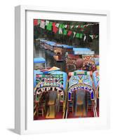 Brightly Painted Boats, Xochimilco, Trajinera, Floating Gardens, Canals, UNESCO World Heritage Site-Wendy Connett-Framed Photographic Print