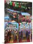 Brightly Painted Boats, Xochimilco, Trajinera, Floating Gardens, Canals, UNESCO World Heritage Site-Wendy Connett-Mounted Photographic Print